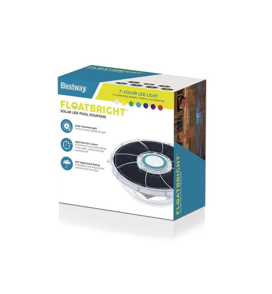 Poolfontäne FloatBright mit solarbetriebenen LED-Licht - Multicolor