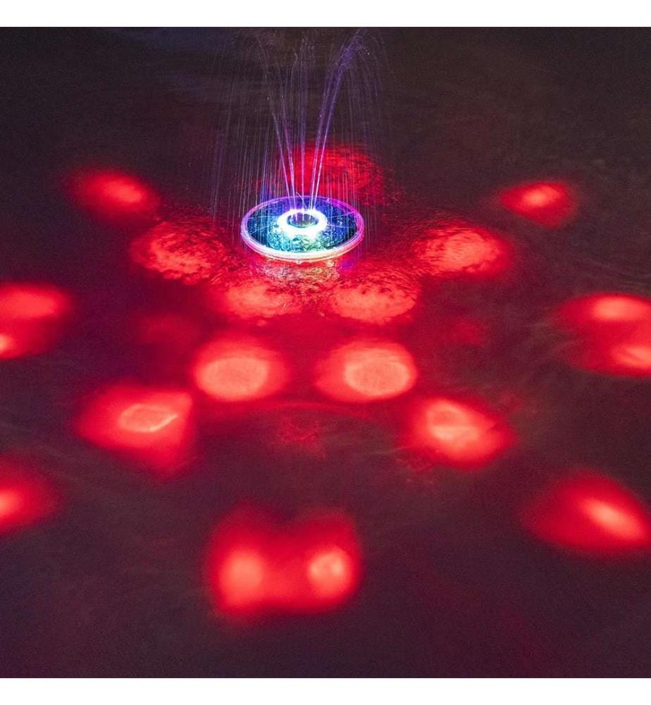 Poolfontäne FloatBright mit solarbetriebenen LED-Licht - Multicolor