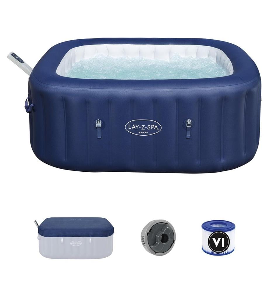Lay-Z-Spa Hawaii Inflatable Spa - Blue