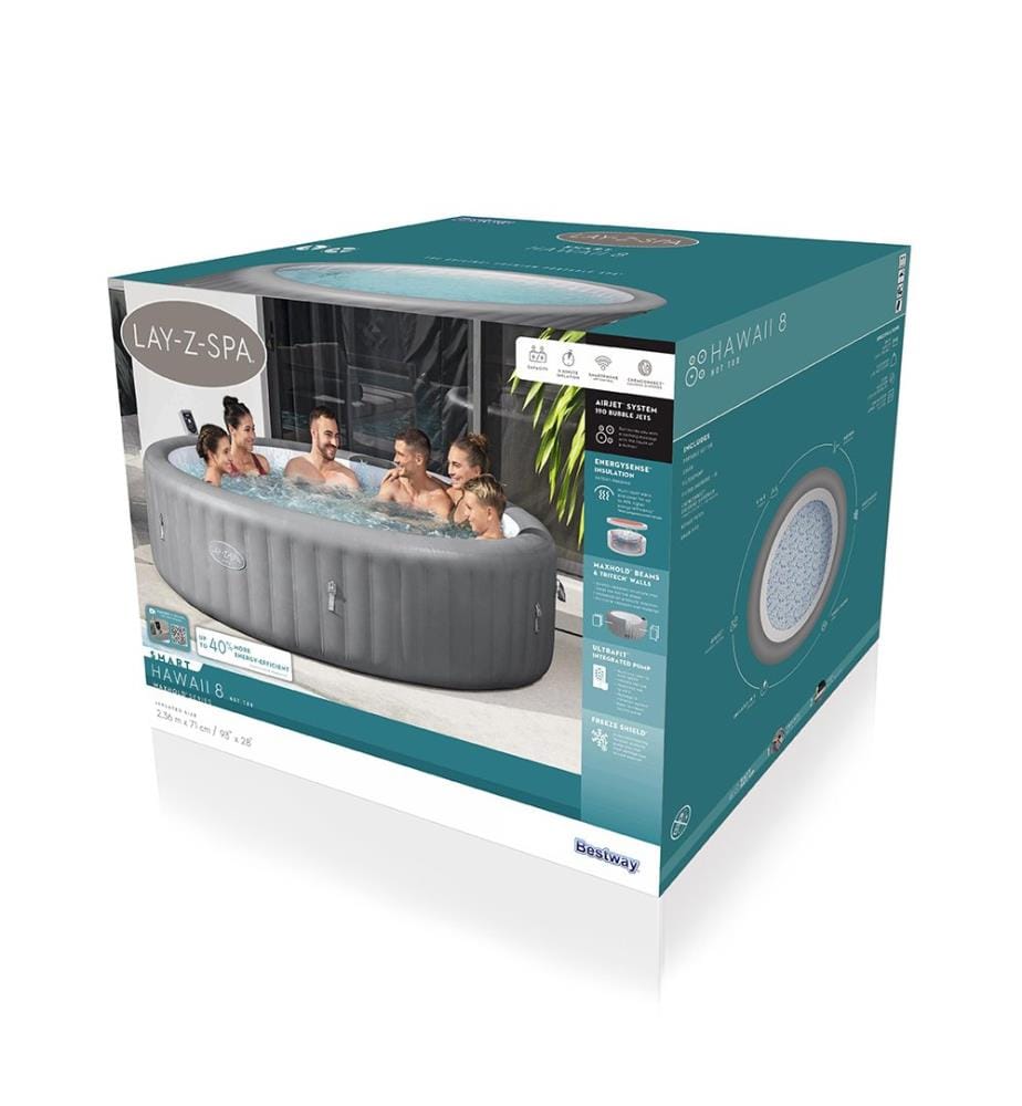 Lay-Z-Spa Hawaii Inflatable Spa - Grey