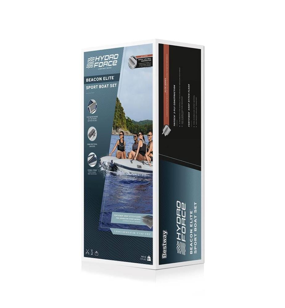 Hydro Force Boat Set Beacon Elite for 5 People 335 cm - Gray