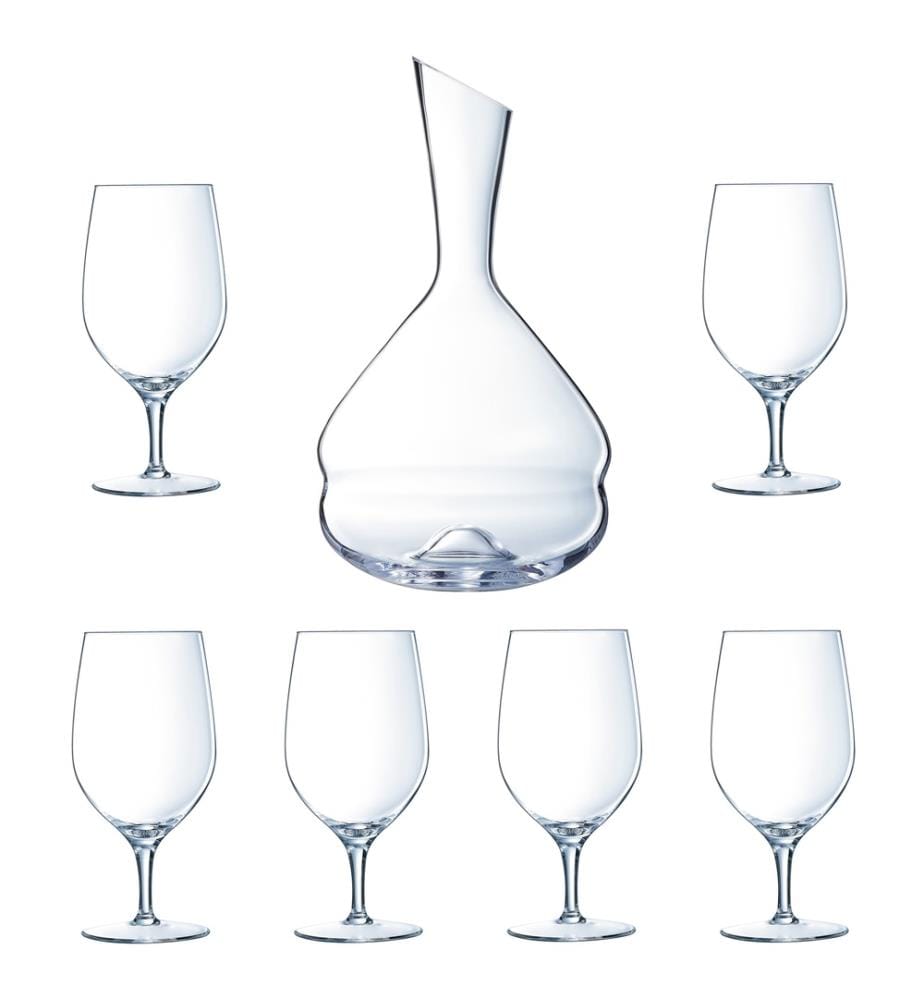 Set von 6 Stielgläser 47cl und 1 Karaffe 2L - Opéra