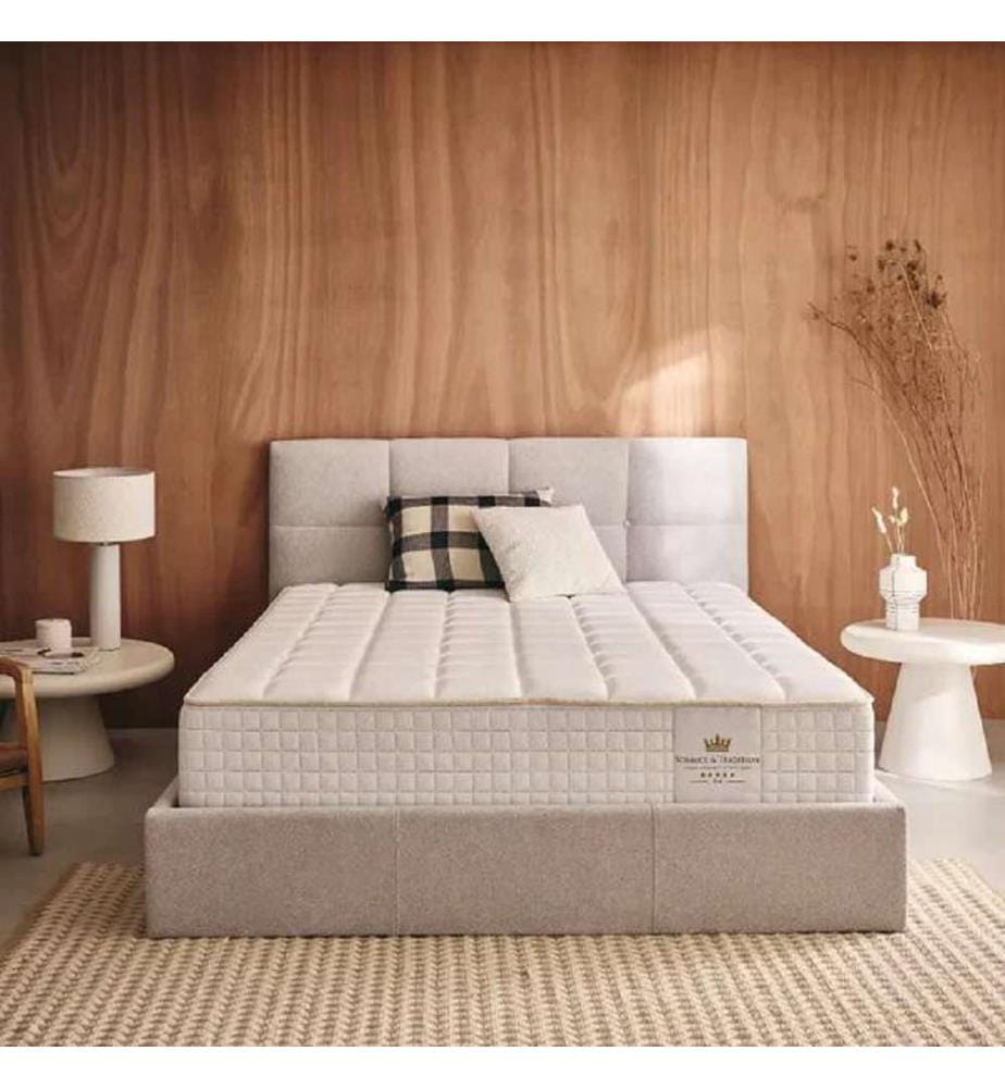 Pack Matratze 180 x 200 + 2 Kopfkissen 60 x 40 + 1 Duvet 240 x 260 cm - MAGAL 25 cm