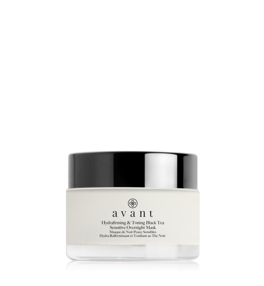 Feuchtigkeitsspendende, straffende und belebende Nachtmaske für empfindliche Haut mit Schwarztee - 50 ml
