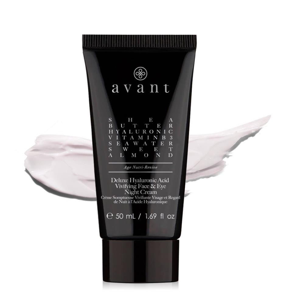 Üppige, belebende Nachtcreme für Gesicht und Augen mit Hyaluronsäure - 50 ml