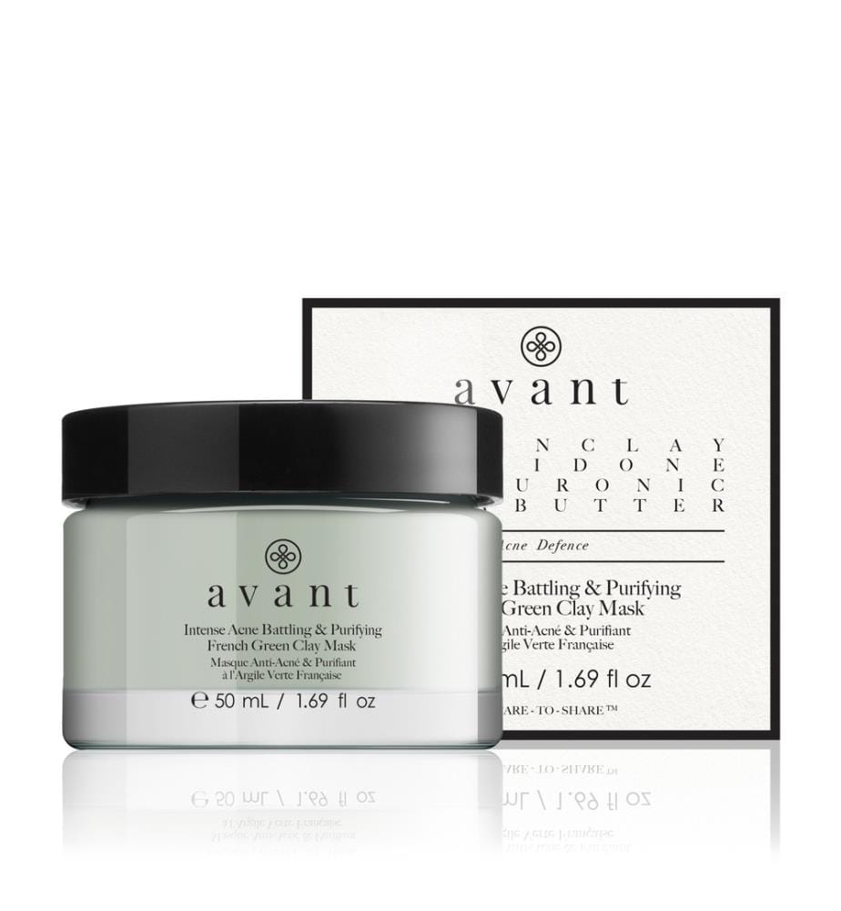 Anti-Akne & Klärende Maske mit französischer grüner Tonerde - 50 ml