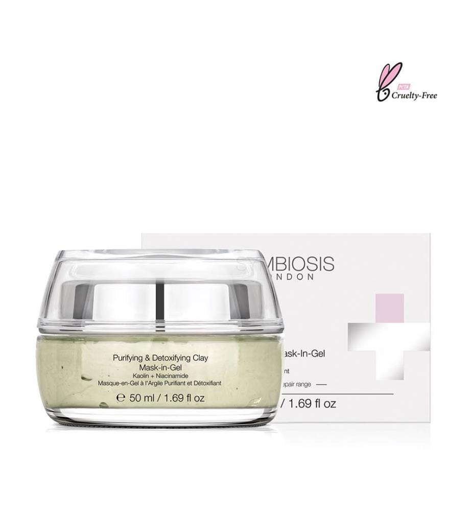 Reinigende und entgiftende Tonerde-Gel-Maske, Kaolin Niacinamid - 50 ml