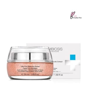 Cryo-Exfoliant Visage Equilibrant Texture Sorbet, Acide Hyaluonique Extrait Glycolique de Papaye - 50 ml