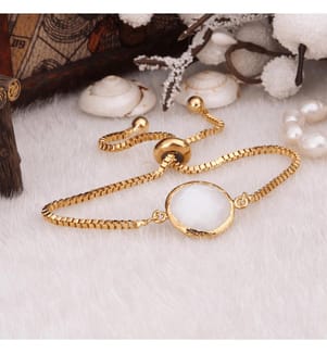 Mondstein-Armband – Weiss 
