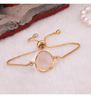 Armband aus Rosenquarz – Hellrosa 