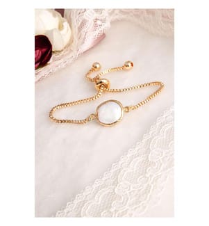 Perlenarmband – Weiss