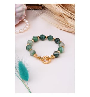 Achat-Armband – Grün