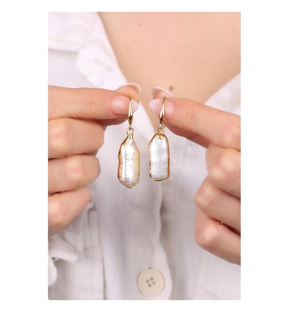 Pearl Earrings - White