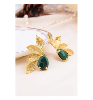Malachite Earrings - Green