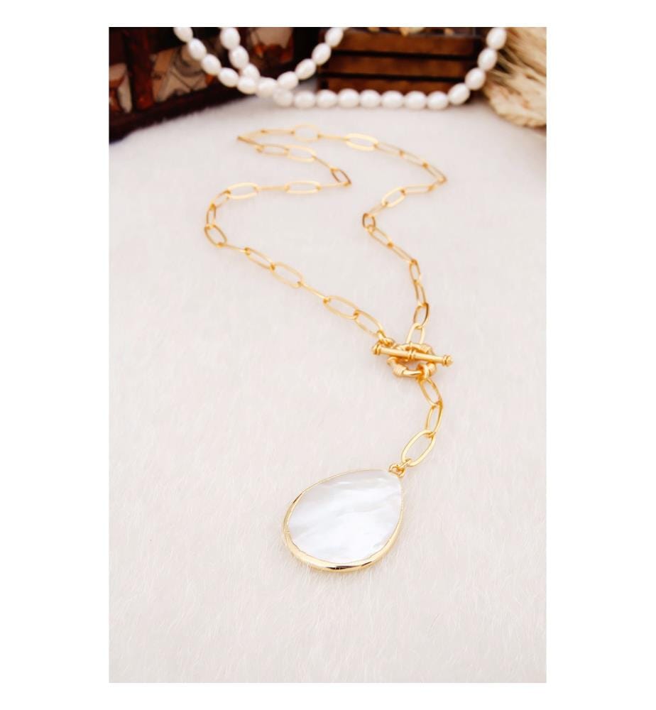 Mother-of-Pearl Necklace - White