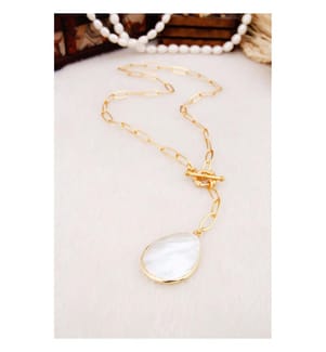 Mother-of-Pearl Necklace - White