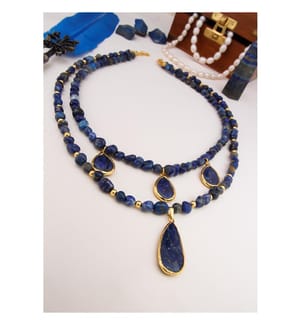 Lapis Lazuli Necklace - Dark Blue