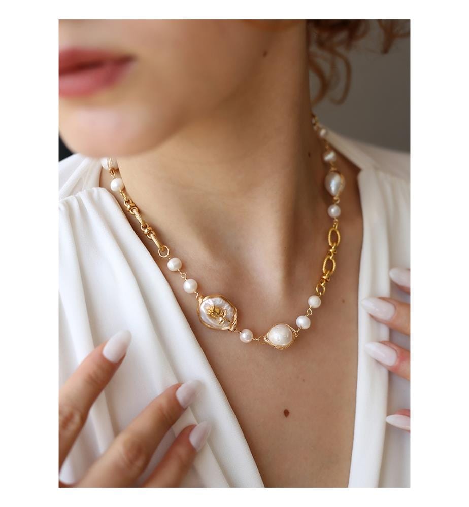 Pearl Necklace - White