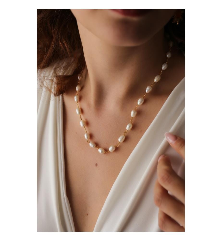 Pearl Necklace - White