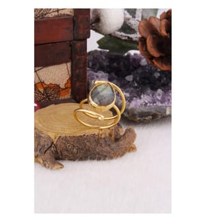 Labradorite Ring - Gray