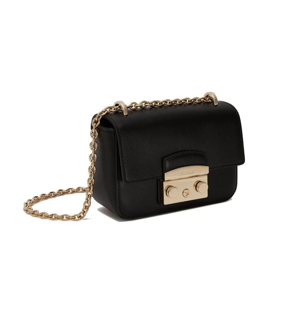 Metropolis Mini Schultertasche - Schwarz