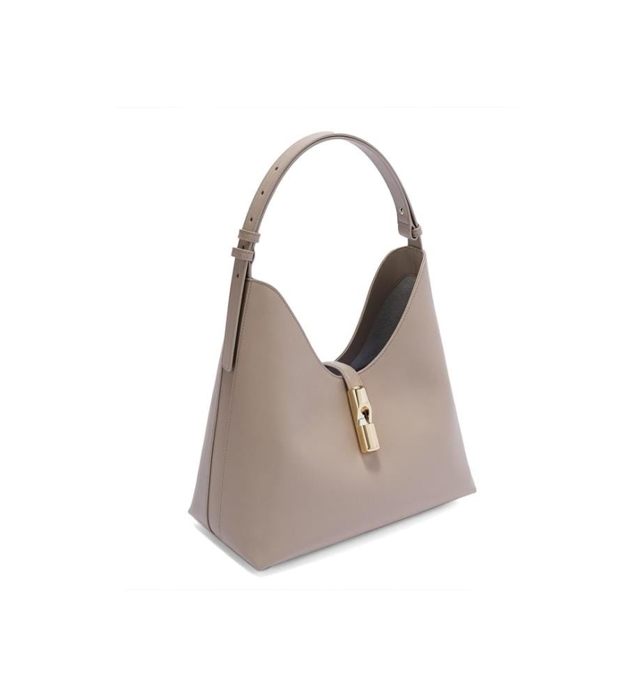 Umhängetasche Goccia M Hobo – Leinen