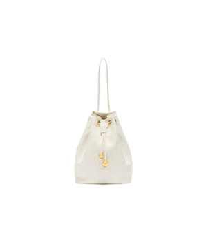 Beuteltasche „Sfera Soft Mini Handbuck“ – Cremefarben