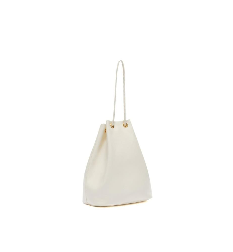 Beuteltasche „Sfera Soft Mini Handbuck“ – Cremefarben