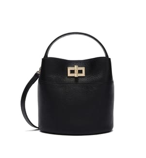 Amelia Mini-Eimertasche - Schwarz