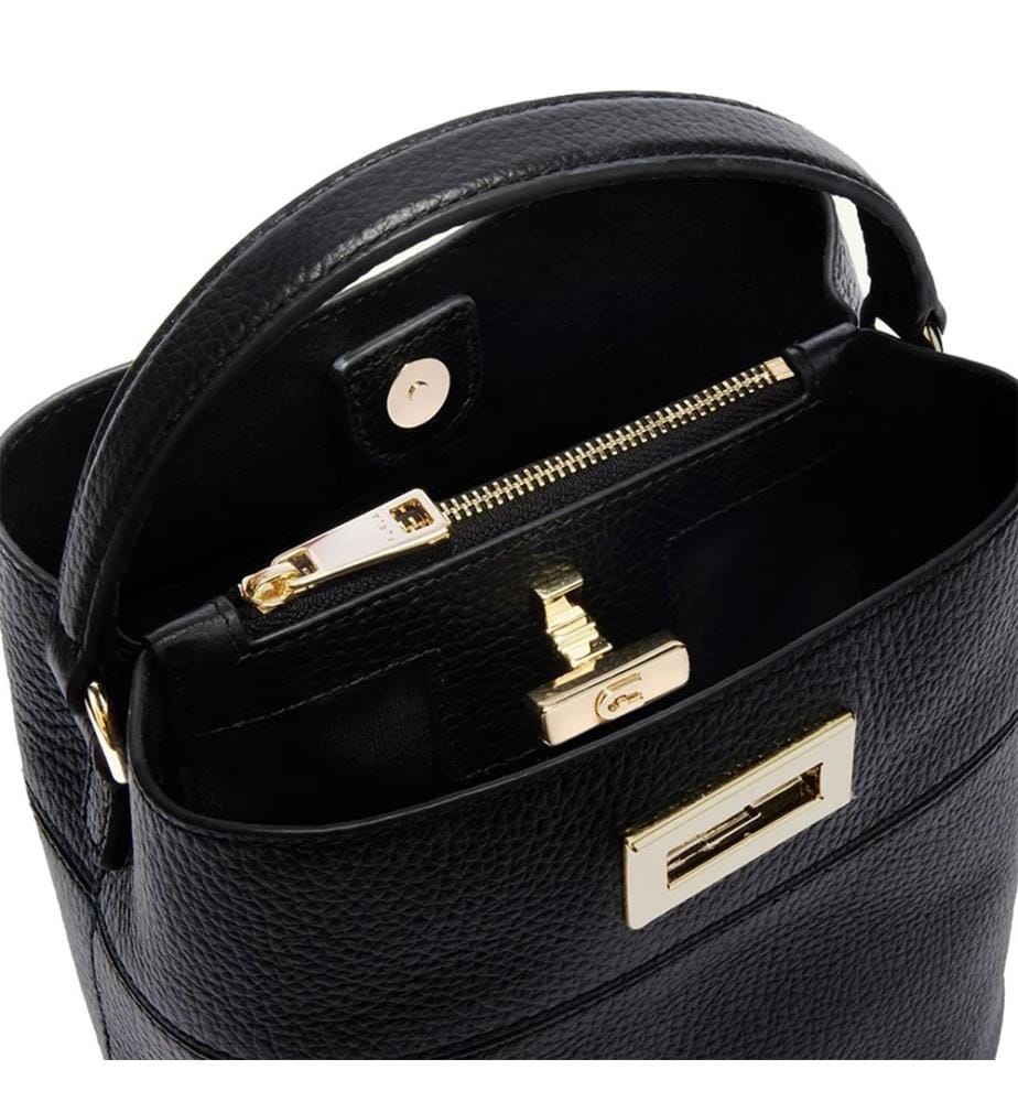Amelia Mini Bucket Bag - Noir