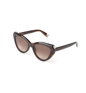 Sonnenbrillen - Glossy Brown Striped Havana
