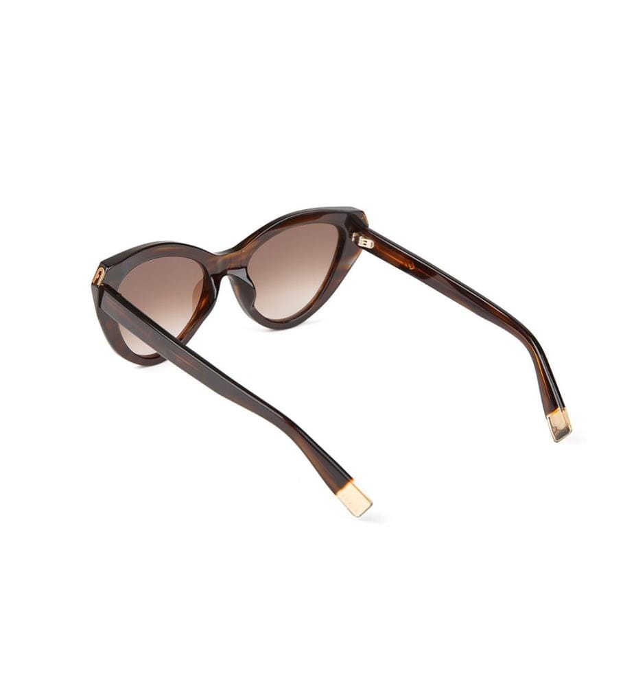 Sonnenbrillen - Glossy Brown Striped Havana
