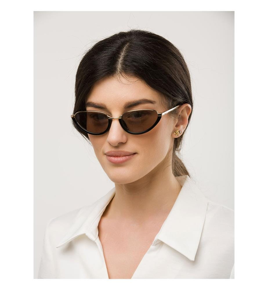 Sonnenbrille - Rose Gold & Brown