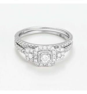 Ring Malika - Weissgold 375/1000