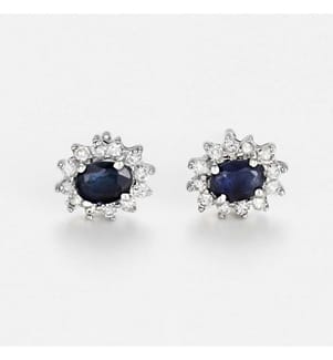 Ohrringe Sapphire Star - Silber