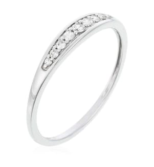 Ring Like an almond - Weissgold 375/1000