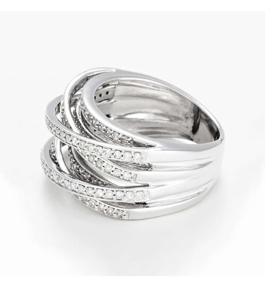 Ring New Candides Entrelacs - Weissgold 375/1000