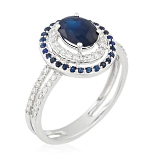 Ring Firenze Neu - Weissgold 375/1000