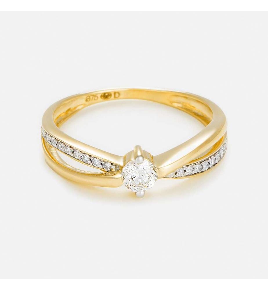 Joli Solitaire Ring - Gelbgold