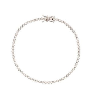 Rivière-Armband - Weissgold