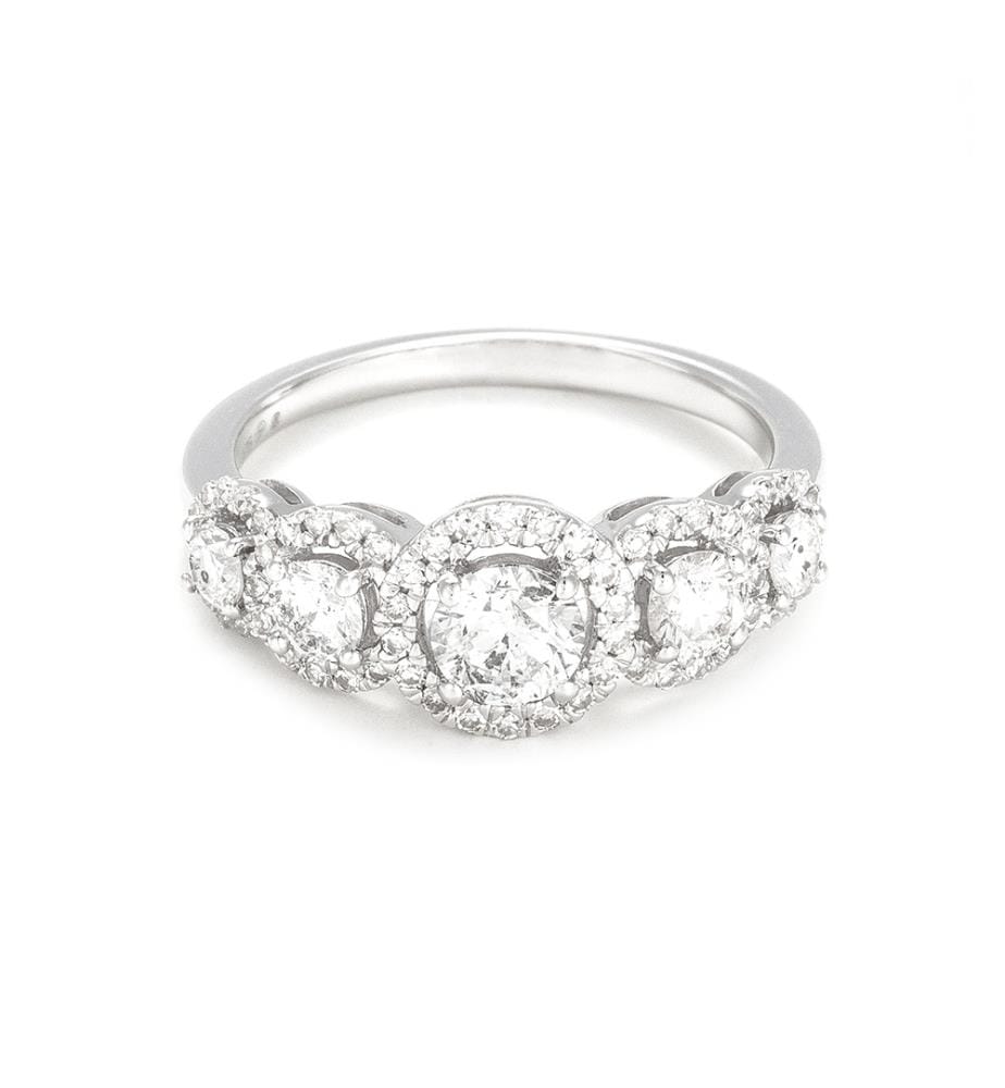 Bague Gabriela - Or Blanc