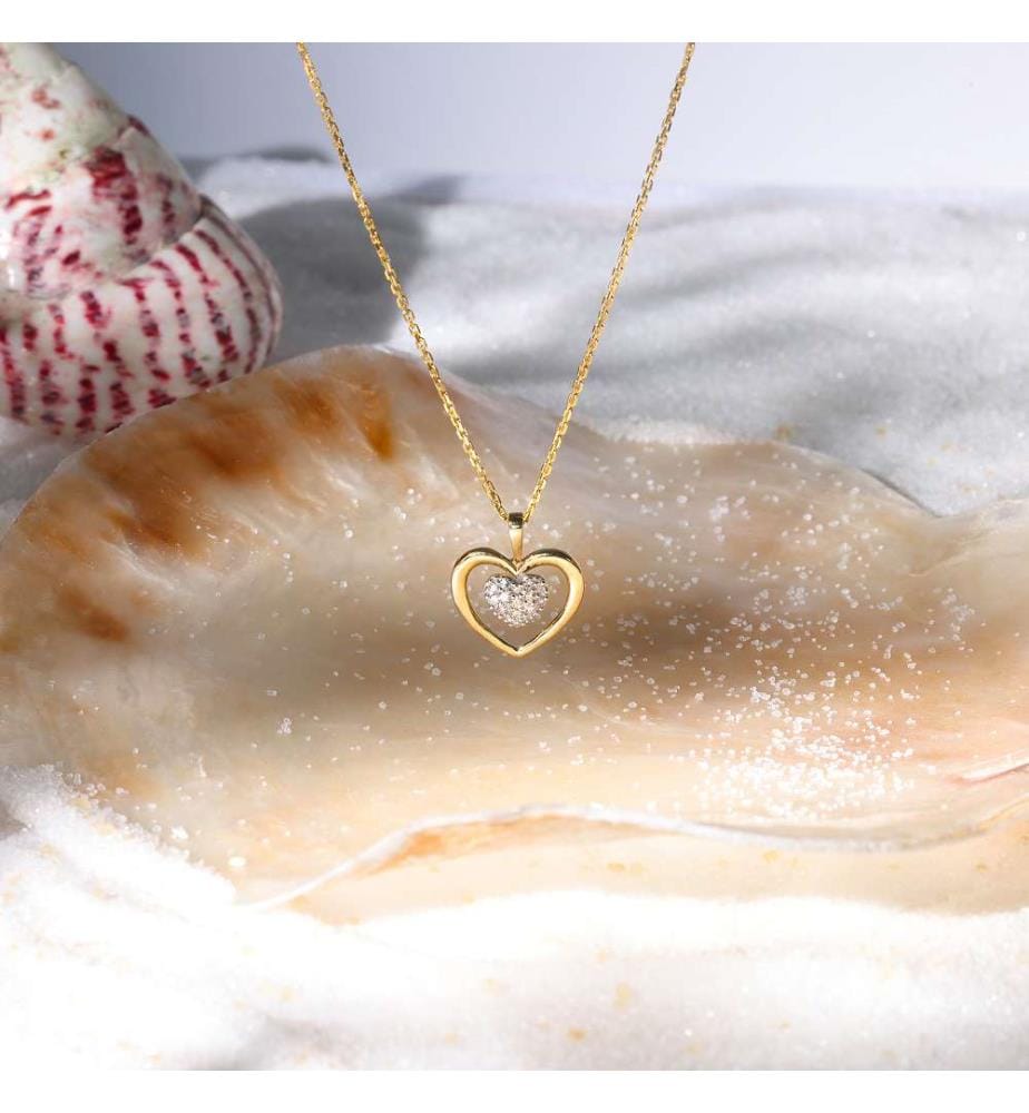 Mini Trilogy pendant - Yellow gold 375/1000