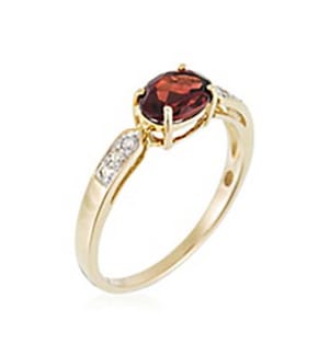 Ring Granatapfel - Gelbgold 375/1000