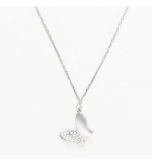 Collier Bloom - Or Blanc 375/1000