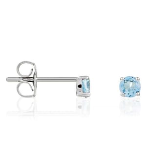 Boucles D'Oreilles Single Topaze Topaze - White Gold 375/1000