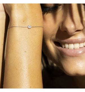 Armband Simply Diamonds - Weissgold 375/1000