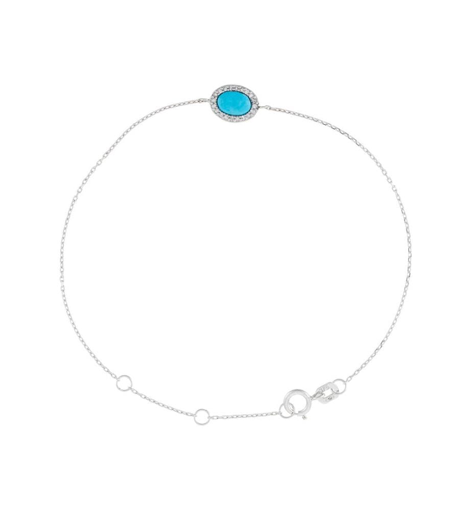 Zuni Armband - Weissgold