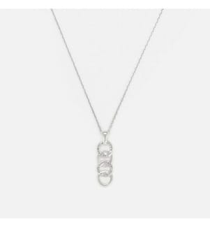 Collier Ronds Entrelacés - Or Blanc 375/1000