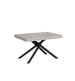 Ausziehbarer Tisch 120x90-224 cm Karida Kaschmir - Grau & Anthrazit