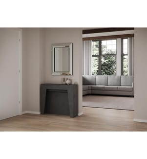 Ausziehbarer Konsolentisch 90x25-181 cm Anea - Anthrazit